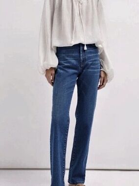 Weekend Max Mara Calotta Linen Blouse in White Size Medium NWT